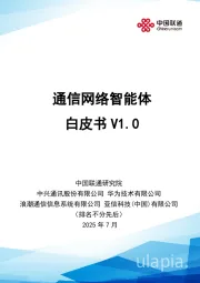 通信行业：通信网络智能体白皮书V1.0