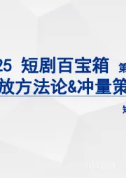 2025短剧百宝箱第六期：投放方法论&冲量策略