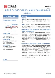 基础化工：政策引导“反内卷”、“稳增长”，建议关注产能过剩行业领先企业投资机会