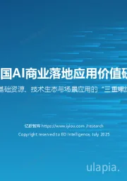 2025中国AI商业落地应用价值研究报告：构建基础资源、技术生态与场景应用的“三重螺旋”架构