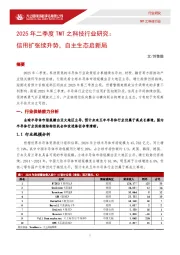 2025年二季度TMT之科技行业研究：信用扩张续升势，自主生态启新局