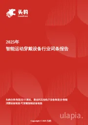 企业竞争图谱：2025年智能运动穿戴设备 头豹词条报告系列