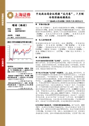 基础化工行业周报：中央政治局会议再提“反内卷”，7月制冷剂价格延续高位