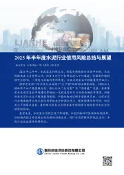 2025年半年度水泥行业信用风险总结与展望