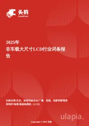 企业竞争图谱:2025年非车载大尺寸LCD 头豹词条报告系列