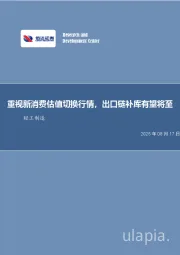 重视新消费估值切换行情，出口链补库有望将至轻工制造
