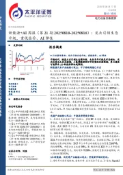 新能源+AI行业周报(第21期20250810-20250816):龙头引领生态升级,重视涨价、AI弹性