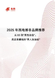 2025年西地那非品牌推荐：从ED到“男性自信”，药店里赚钱的“男人加油站”
