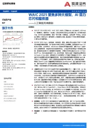 人工智能月度跟踪：WAIC2025聚焦多种大模型、AI算力芯片和服务器