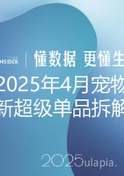 2025年4月宠物新超级单品拆解