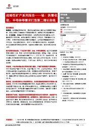 有色金属：战略性矿产系列报告——铋：供需收敛，半导体等需求打造第二增长曲线