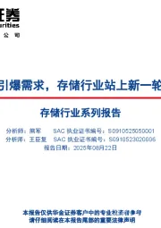 存储行业系列报告：AI大模型引爆需求，存储行业站上新一轮成长周期
