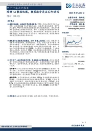 电子行业点评报告：端侧AI散热机遇，微泵液冷关注艾为/南芯