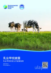 乳业甲烷披露：乳业甲烷排放公开披露指南