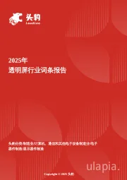 2025年透明屏行业词条报告