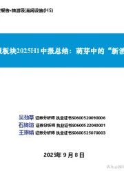 社服板块2025H1中报总结：萌芽中的“新消费”