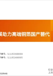电力设备行业深度研究：AI服务器发展助力高端铜箔国产替代