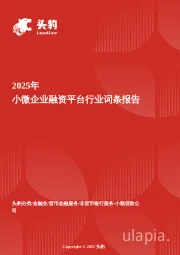 小微企业融资平台市场洞察：政策赋能与模式创新双轮驱动下的服务升级与增长空间 头豹词条报告系列
