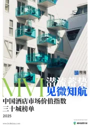 2025中国酒店市场价值指数三十城榜单：MVI潜流蓄势 见微知航