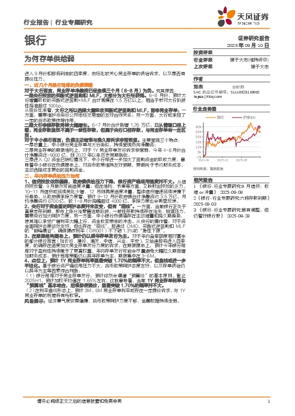 银行业专题研究：为何存单供给弱