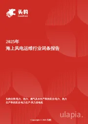 企业竞争图谱：2025年海上风电运维 头豹词条报告系列