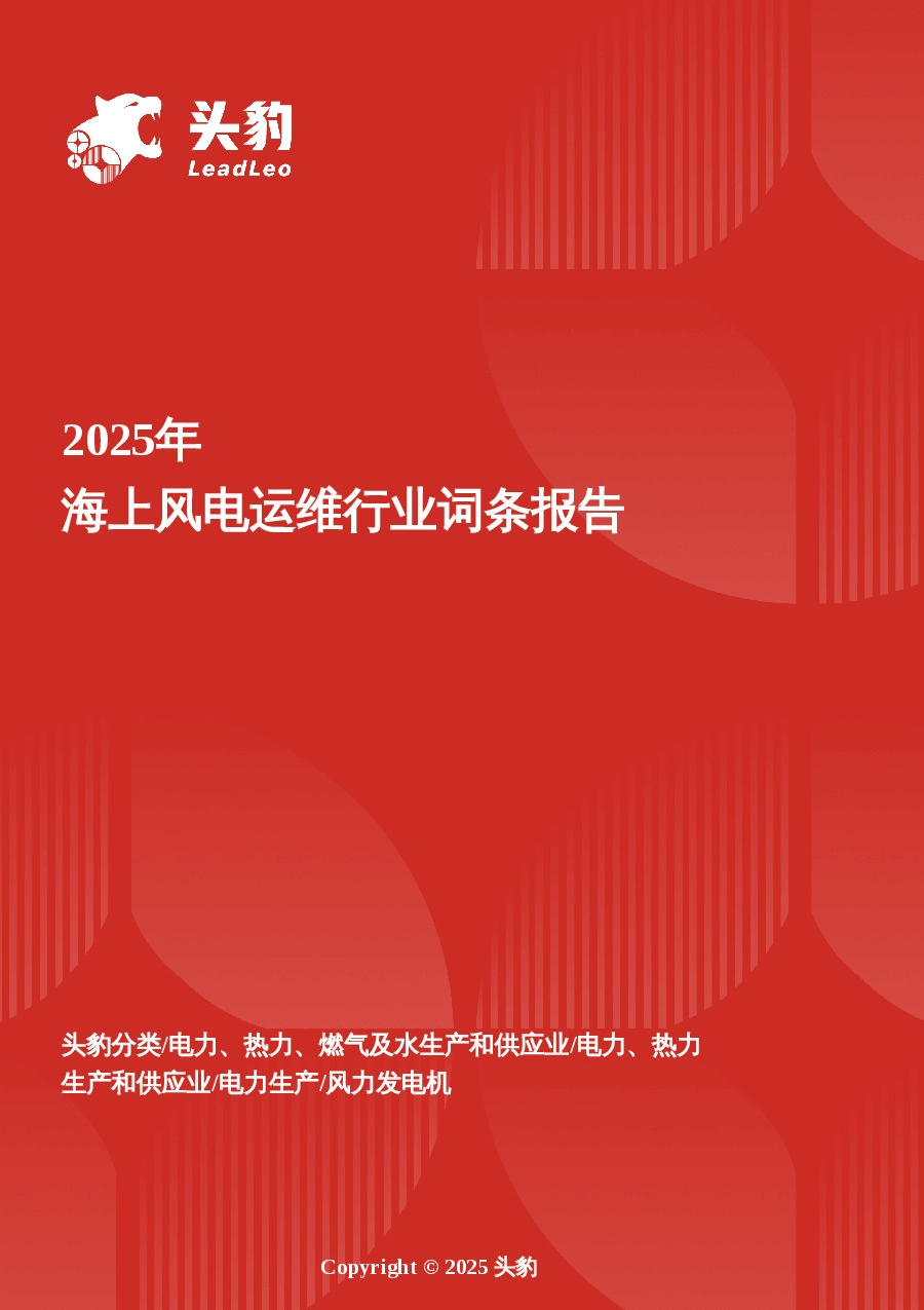 企业竞争图谱：2025年海上风电运维 头豹词条报告系列