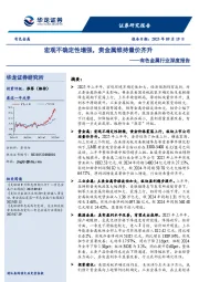 有色金属行业深度报告：宏观不确定性增强，贵金属维持量价齐升