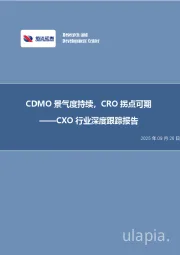 CXO行业深度跟踪报告：CDMO景气度持续，CRO拐点可期