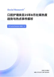 口腔护理类目25年8月社媒热度趋势与热点事件解析