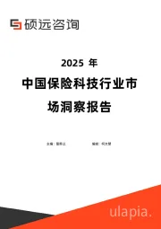 2025年中国保险科技行业市场洞察报告