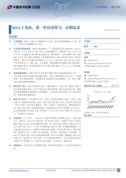电子行业周度报告：Sora 2发布，进一步拉动算力、存储需求