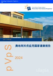 2024年奥地利光伏应用国家调查报告：任务1战略光伏分析及推广