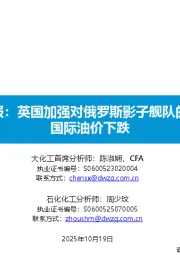 原油周报：英国加强对俄罗斯影子舰队的制裁，国际油价下跌