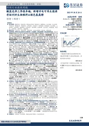 环保行业跟踪周报:瀚蓝龙净三季报卓越,新增非电可再生能源考核利好生物燃料&绿色氢氨醇