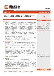 汽车行业周报