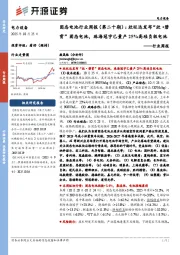 电力设备行业固态电池行业周报(第二十期):欣旺达发布“欣·碧霄”固态电池,珠海冠宇已量产25%高硅负极电池