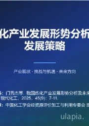 化工行业:我国炼化产业发展形势分析及未来发展策略