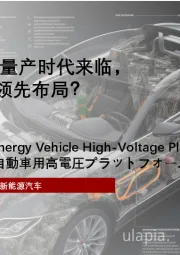 800V高压平台量产时代来临，哪些车企实现领先布局？（精华版）