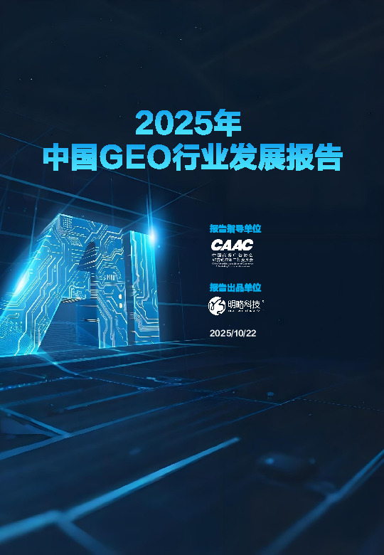 2025年中国GEO行业发展报告