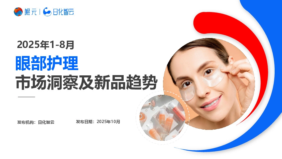 2025年1-8月眼部护理市场洞察及新品趋势