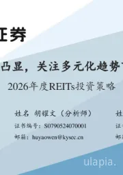 2026年度REITs投资策略：REITs资产债性凸显，关注多元化趋势下板块分化机会