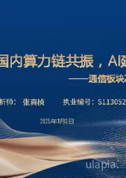 通信板块2025年第三季度总结：海外+国内算力链共振，Al建设持续加速