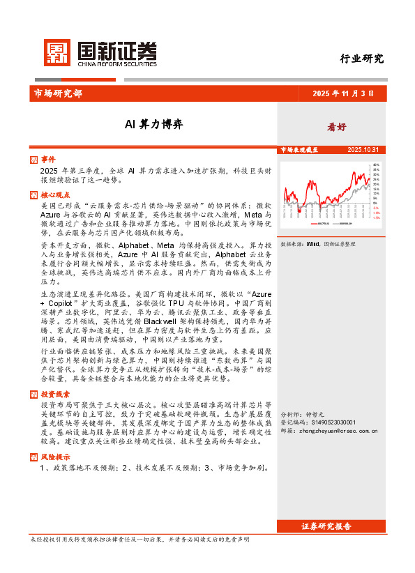 计算机：AI算力博弈