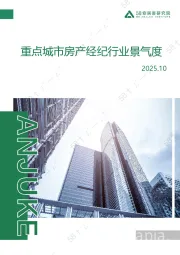 重点城市房产经纪行业景气度2025.10
