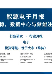 能源电子月报：功率行业企稳，数据中心与储能注入增长动能