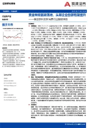 食品饮料及新消费行业跟踪报告：黄金税收新政落地，头部企业份额有望提升