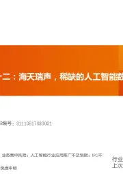 科创板系列十二:海天瑞声,稀缺的人工智能数据资源提供商