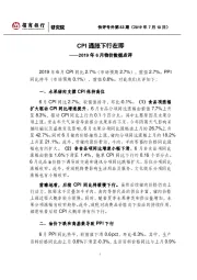 2019年6月物价数据点评：CPI通胀下行在即