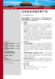 宏观经济周报：6月金融数据反弹