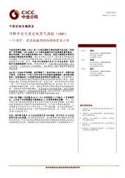 详解中金月度宏观景气指数（CMI）：一个更早、更准把握周期脉搏的有效工具